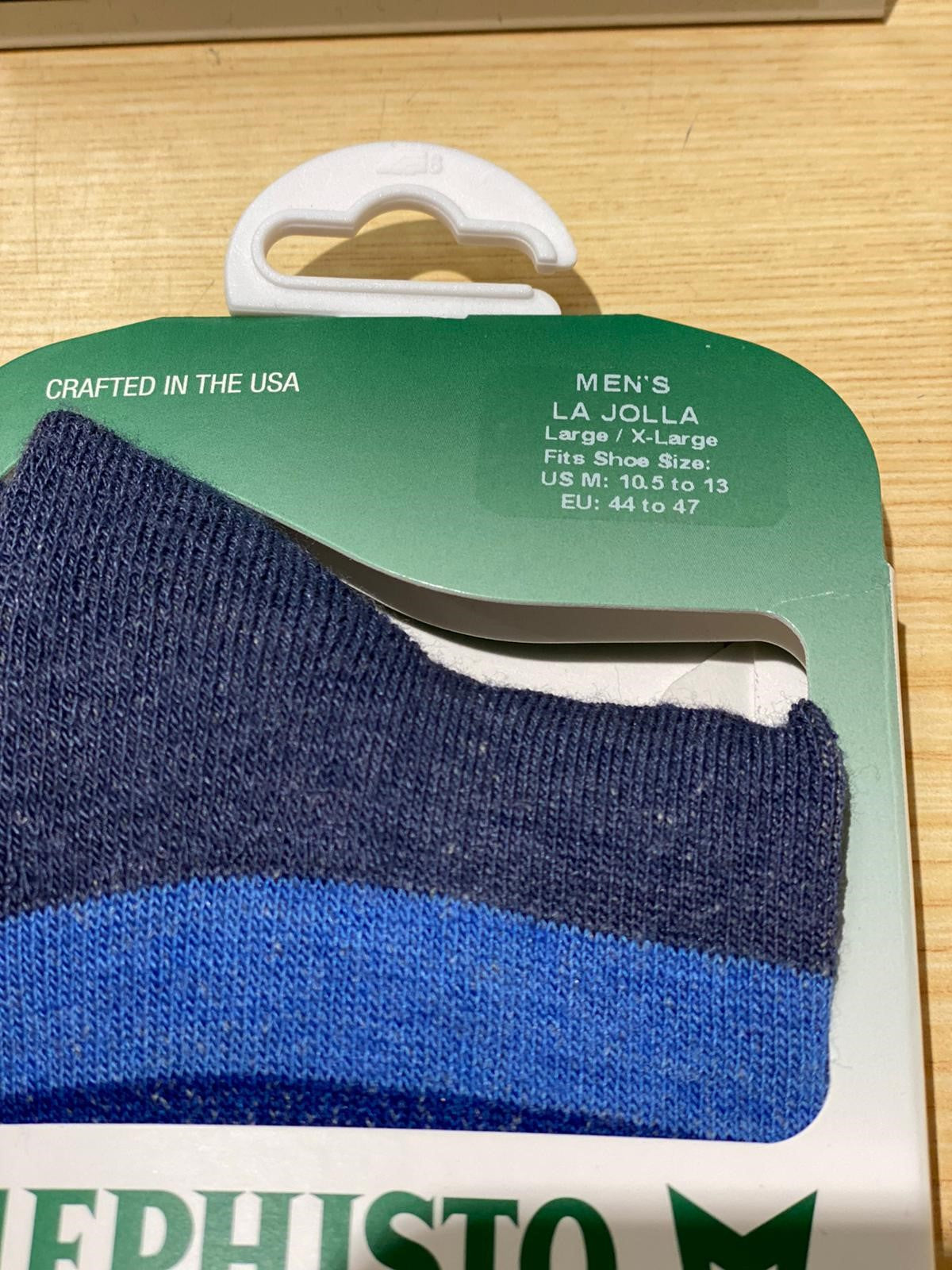 La Jolla Mephisto Men's Socks - Blue and Red