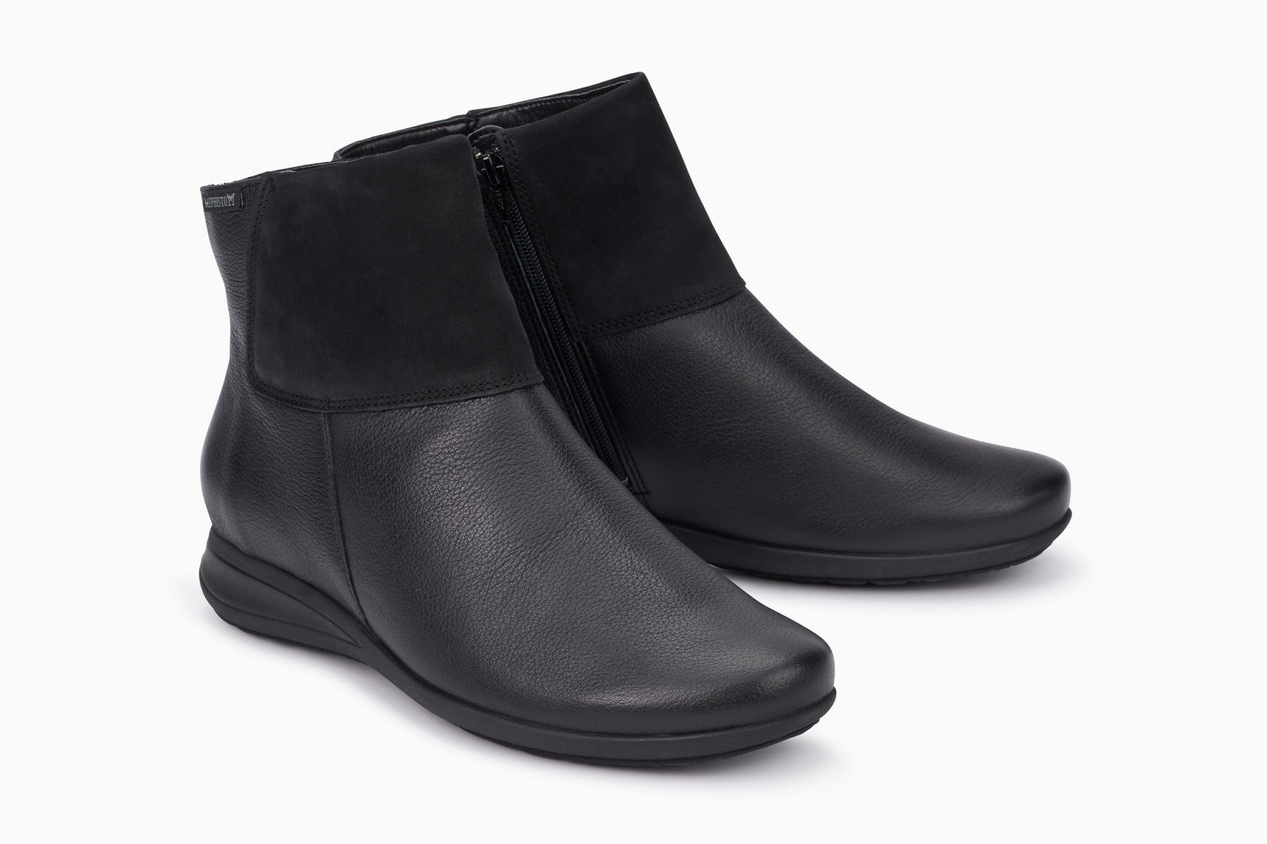 Mephisto women's Nonie slip on ankle boot black multi view