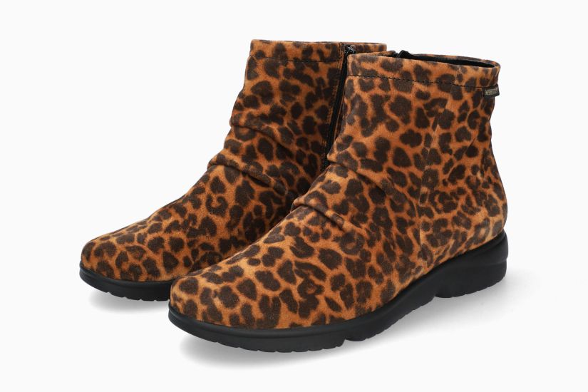 Mephisto Rezia Leopard Print Booties 9M