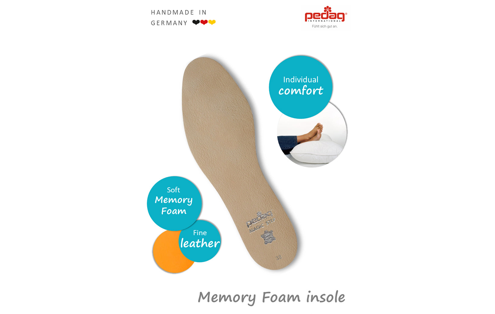 Pedag-Magic Step Vegan Leather Insole