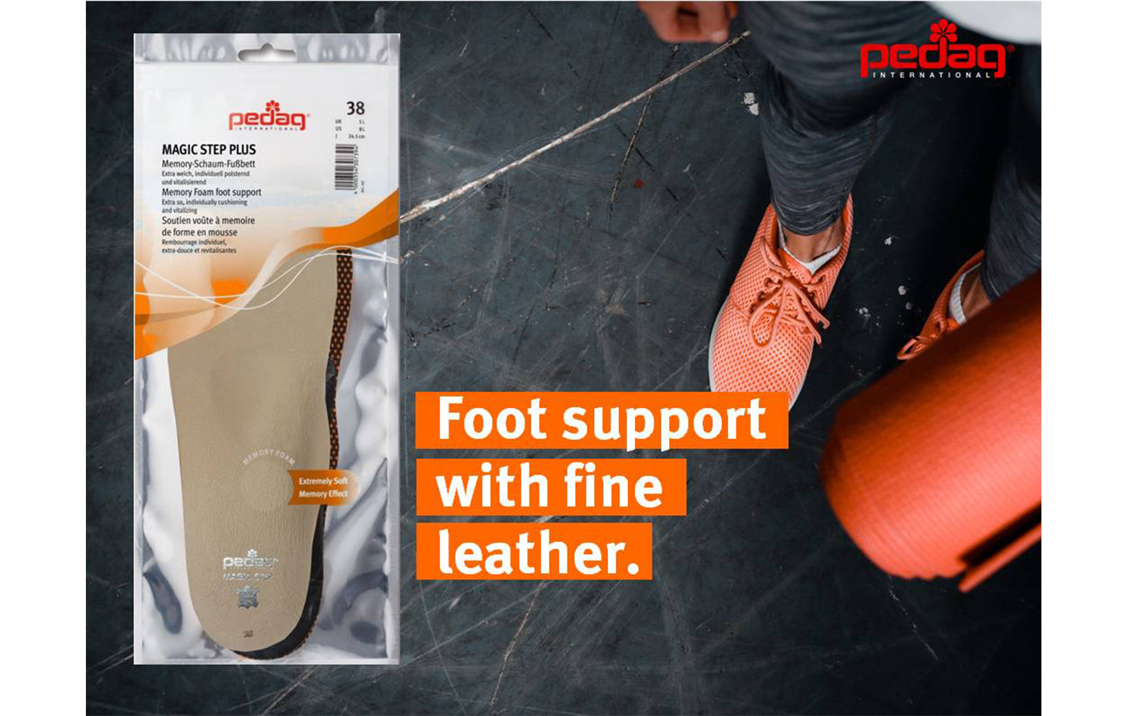 Pedag-Magic Step Plus, Vegan Leather Orthotic Insole
