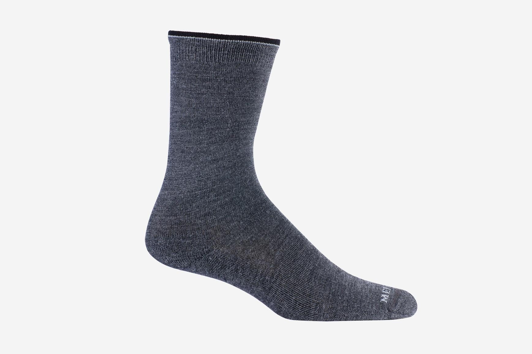 Mephisto Women's Charcoal Beverly Sock merino wool profile view