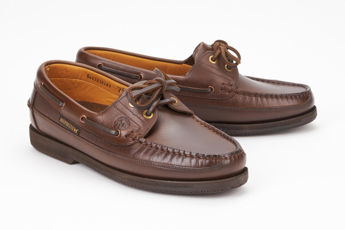 Mephisto Full Grain Leather Moccasin - Size 9 MEPHISTO BUCK | Men Mocassins Brown Leather Velvet  main image 4