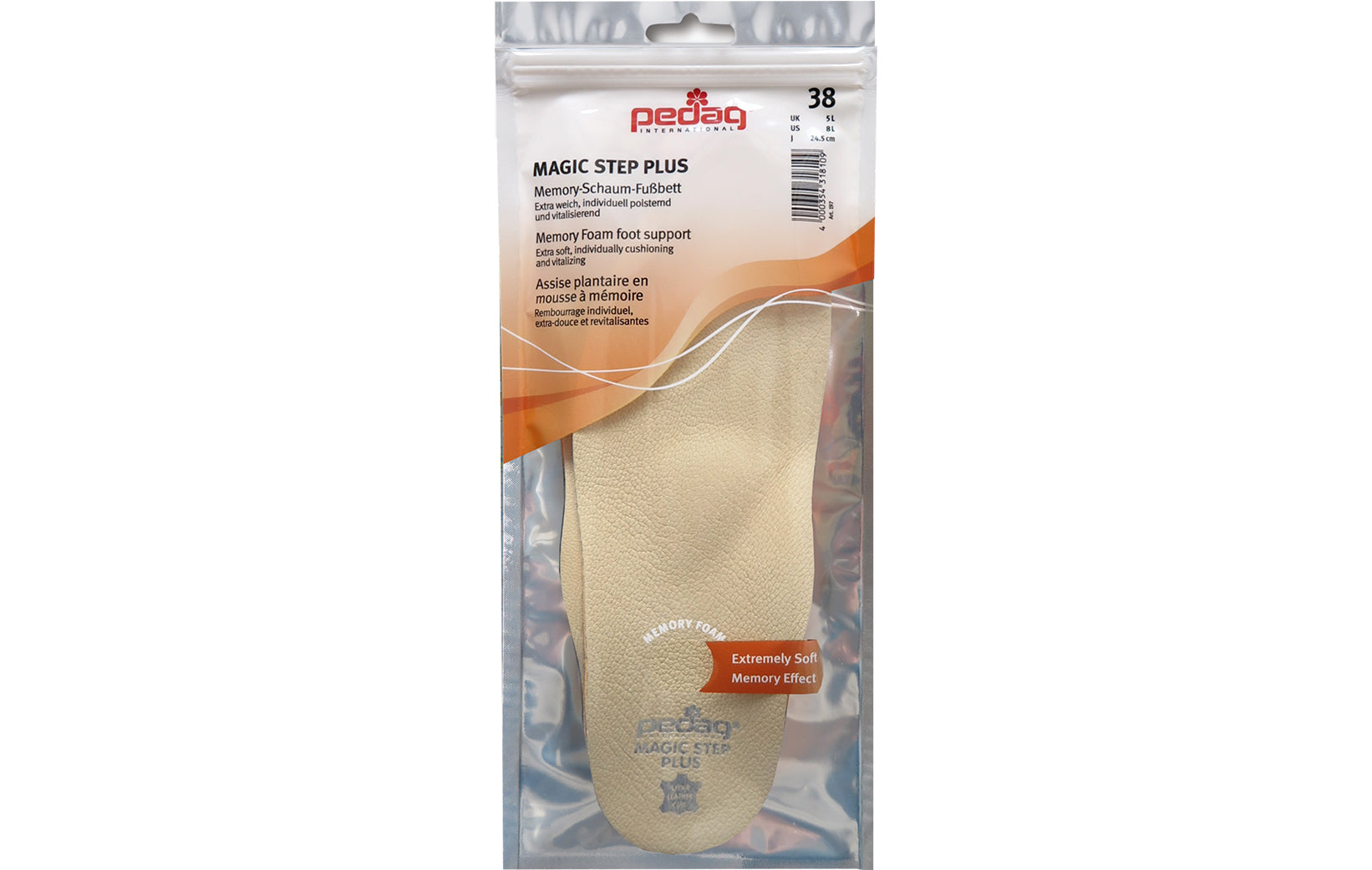 Pedag-Magic Step Plus, Vegan Leather Orthotic Insole